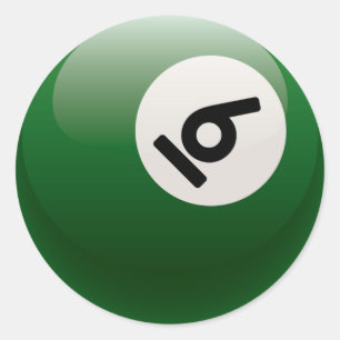 STICKER ROND NUMÉRO SIX MILLIARDS BALL