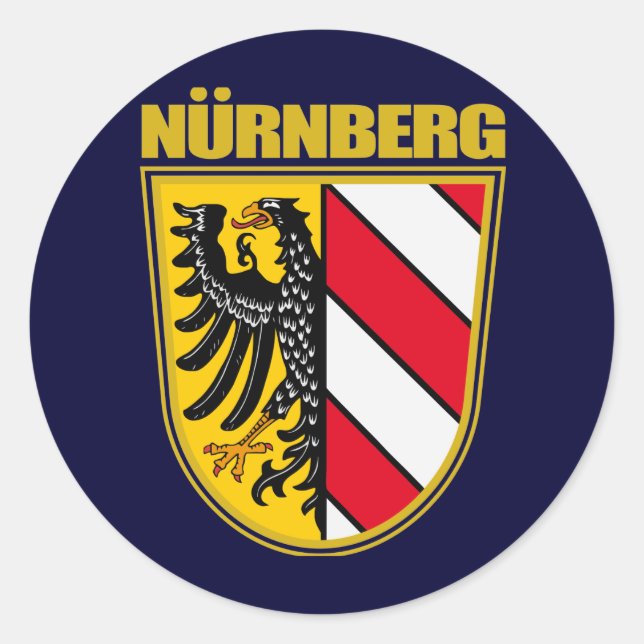 Sticker Rond Nurnberg de Nuremberg (Devant)