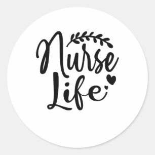 Sticker Rond Nurse Gift Nurse Life