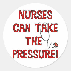 Sticker Rond Nurses Can