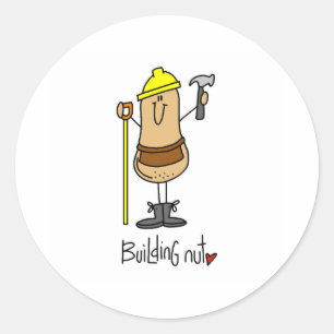 Sticker Rond Nut de construction