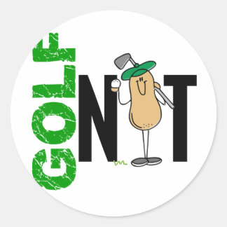 Sticker Rond Nut de golf 1