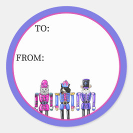 Sticker Rond Nutcracker Pets 