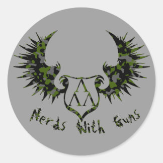 Sticker Rond NWG-CAMMO-ARCH-GLOW, cammo-trilam-logo-ailes