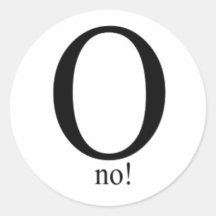 Sticker Rond O non