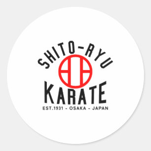 Sticker Rond O-ryu Karaté Japon Arts Martiaux