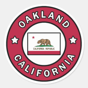 Sticker Rond Oakland Californie