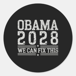 Sticker Rond Obama Nous Pouvons Réparer Cette Manifestation Rés