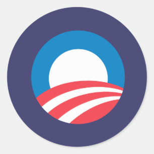 Sticker Rond Obama O