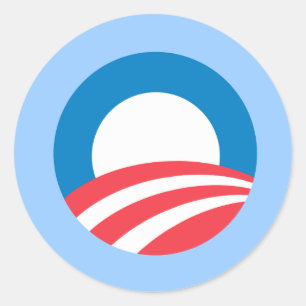 Sticker Rond Obama O