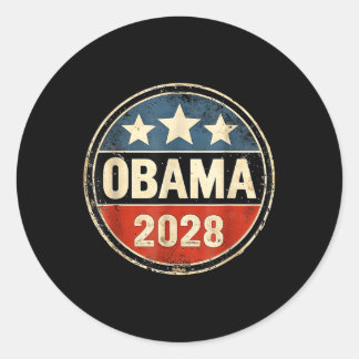 Sticker Rond Obama pour le président 2028 Obama 2028 4