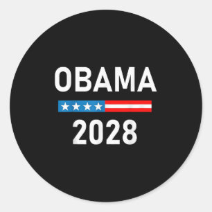 Sticker Rond Obama pour le président Obama 2028