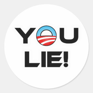 Sticker Rond Obama, Tu Mens