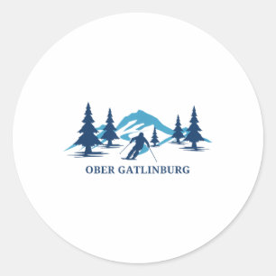 Sticker Rond Ober Gatlinburg Tennessee Station de ski Ski