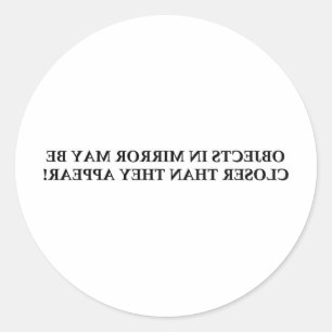 STICKER ROND OBJETS EN MIROIR PEUVENT ÊTRE PLUS PROCHES .......