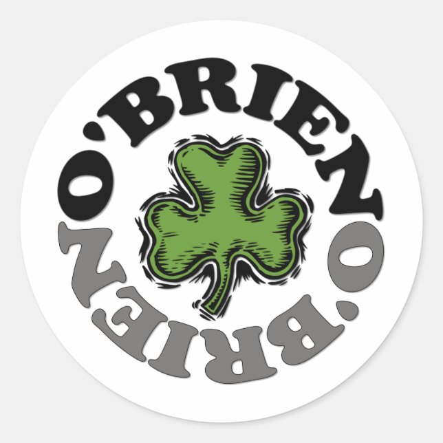 Sticker Rond O'Brien (Devant)