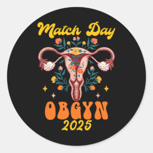 Sticker Rond Obstétrique Gynécologie Diplôme Jour Obgyn 2