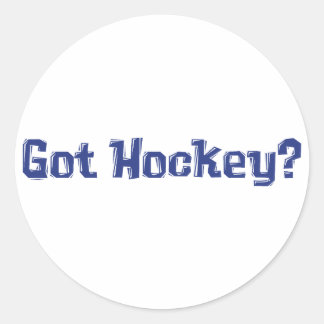 Sticker Rond Obtenir des cadeaux de hockey