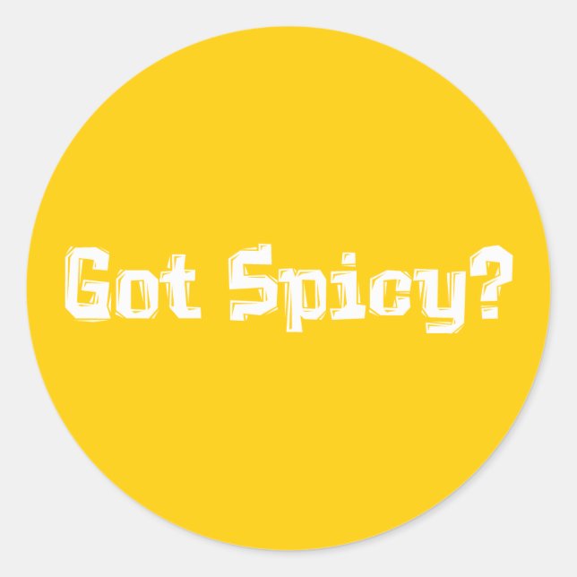 Sticker Rond Obtenir des cadeaux épicés (Devant)