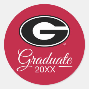 Sticker Rond Obtention du diplôme de l'Université de Géorgie