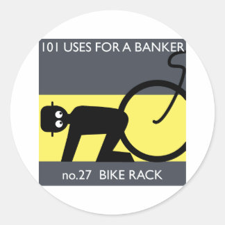 Sticker Rond occupy wall street - prenez votre vélo !