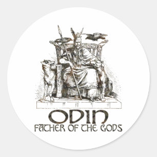 Sticker Rond Odin