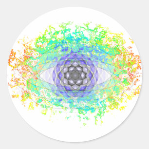 Sticker Rond Oeil à vue