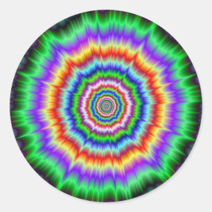 Sticker rond Oeil Bogglant Explosion