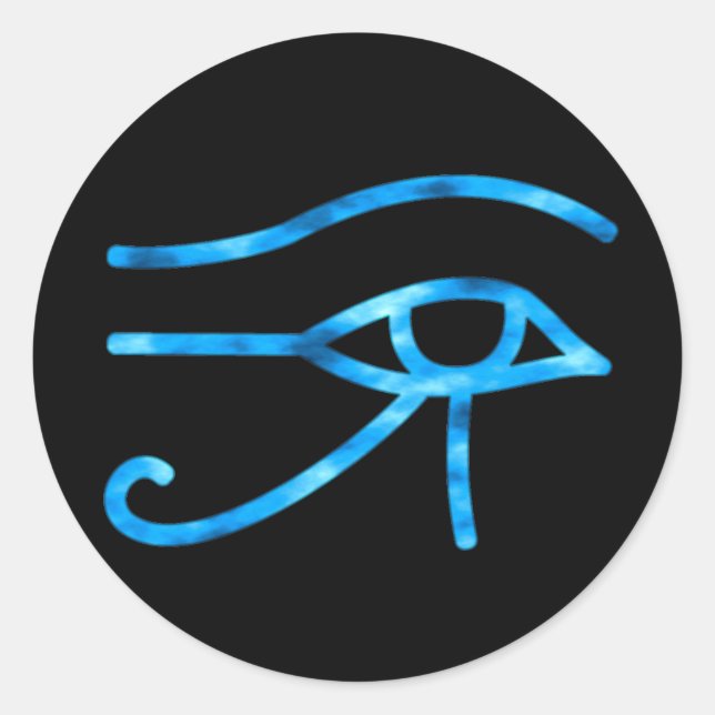 Sticker Rond Oeil d'autocollant de Horus (Devant)