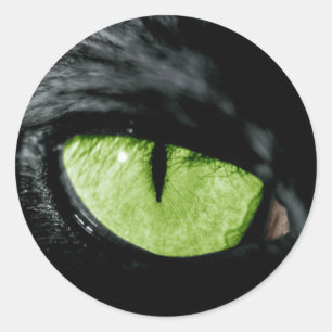 Sticker Rond oeil de chat
