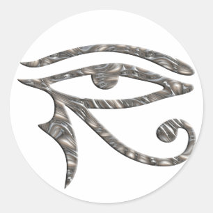 Sticker Rond OEil de Horus - ARGENT