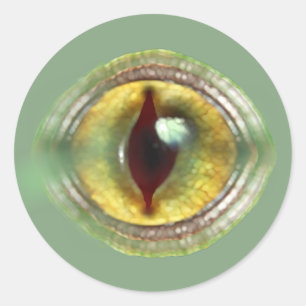 Sticker Rond Oeil de monstre Dinosaure de dragon de reptiles Li