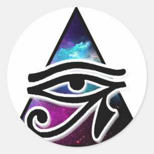 Sticker Rond OEil d'Horus Symbole de protection égyptien