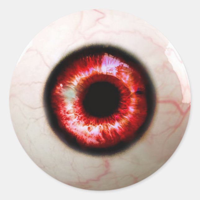 Sticker Rond Oeil éffrayant - Halloween (Devant)