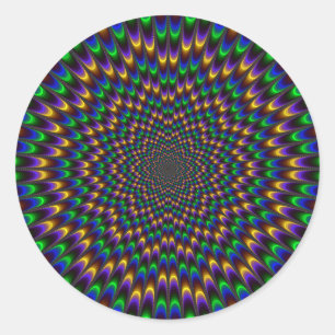 Sticker Rond Oeil foncé