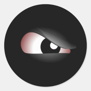 Sticker Rond Oeil malin