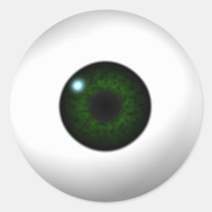 Sticker Rond oeil vert
