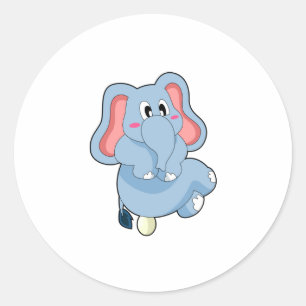 Sticker Rond Oeuf éléphant