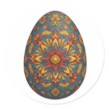 Oeuf Mandala - Design Floral Boho complexe