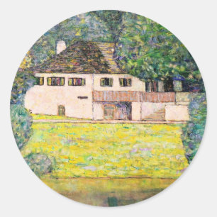 Sticker Rond OEuvre d'art de Gustav Klimt - Litzlbergkeller,