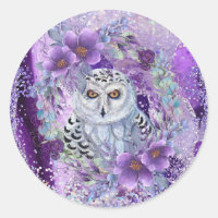 OEuvre de déesse de hibou neigeux par Renee