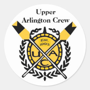 Sticker Rond OEuvre de l'UA, EST. 1993-2, Upper Arlington Crew