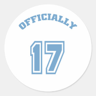 Sticker Rond Officiellement 17