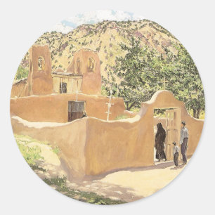 Sticker Rond Offrande pour San Esquipula par Walter Ufer