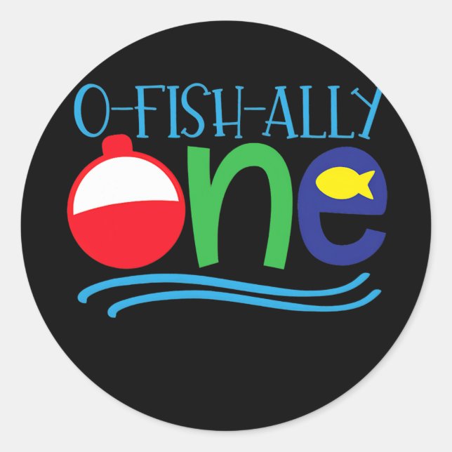 Sticker Rond Ofish ONE bébé O poisson allié ONE (Devant)