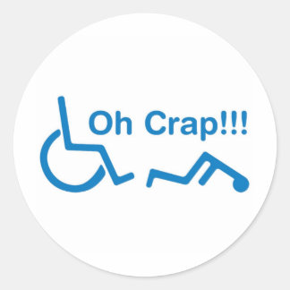 Sticker Rond oh merde