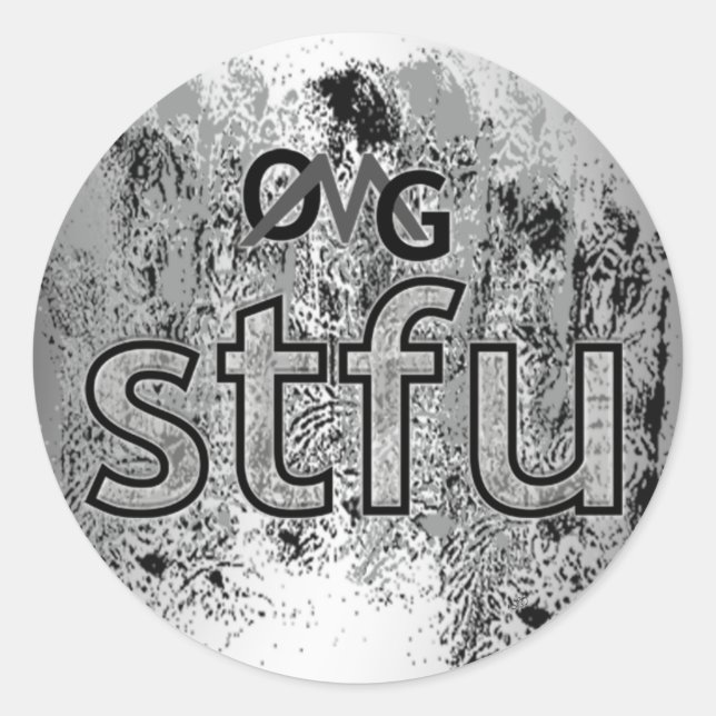 Sticker Rond Oh mon Dieu ! (Devant)