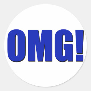 Sticker Rond Oh mon Dieu !