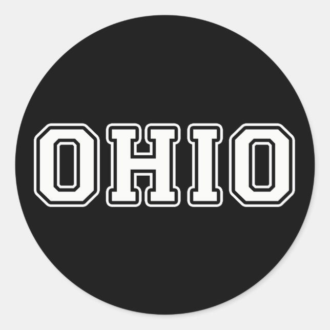 Sticker Rond Ohio (Devant)