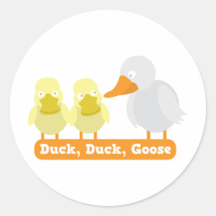 Sticker Rond oie de canard de canard
